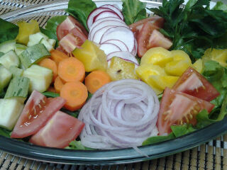 Sala de verduras: você come ou passa?